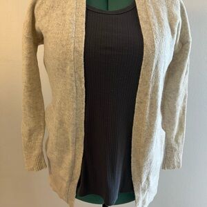 Banana Republic Alpaca Wool Blend Open Front Cardigan XS